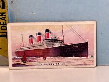 Vintage Imperial Tobacco Merchant Ships of the world S.S. Leviathan picture