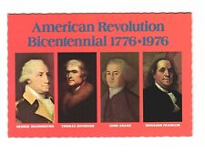 Famous Leaders; Presidents, American Revolution Bicentennial 1776-1976 Postcard picture