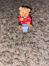 Vintage 1998 Avon Ornament Your Special Package Topper Computer Bear picture