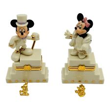 Lenox Treasures Mickey And Minnie's 75th Anniversary Treasure Trinket Boxes picture