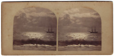 Marine Instant Wave & Ship Stereo | France | 1860 Gustave Le Gray Style picture