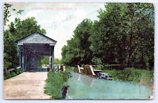c1908 Suburban Scene Portsmouth Ohio Scioto County Vintage Bridge Postcard picture