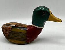 VTG Hand Carved Wooden Duck Head Top-Flite Spalding 5 Golf Club Painted Duck picture