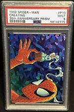 1992 Spider-Man Creating #P10 30th Anniversary Prism PSA 9 Low Pop Marvel comics picture