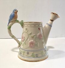Lenox Porcelain Petals and Pearls Bluebird Bud Vase - Excellent Condition picture