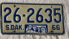 Good Solid 1966 SOUTH DAKOTA  LICENSE PLATE See My Other Plates picture