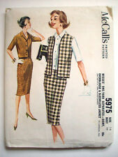 1960's Professional Women skirt blouse sleeveless jacket pattern 5975  size 14 picture