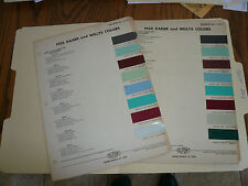 1954 1955 Kaiser & Willys DuPont Duco Delux Color Chip Paint Sample - Vintage picture