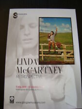 LINDA McCARTNEY : RETROSPECTIVE  Kelvingrove Art Gallery Exhibition Flyer picture