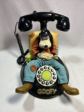 Vintage Walt Disney Animated Talking Sleeping Goofy Corded Telephone TESTED picture