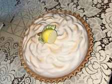 Handmade Vintage Lemon Meringue Pie Ceramic Storage Dish With Lid One Of A Kind picture