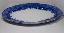 Antique Ridgway Dundee Flow Blue Platter Porcelain 13