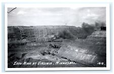 Iron Mine Open Pit Virginia MN Minnesota Hamilton Photo RPPC Postcard C13 picture