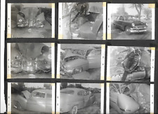 Car Crash Photographs 1950s Original Full Page B&W Photos of Wrecked Vintage Car picture