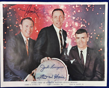Jim Lovell John Swigert Fred Haise Apollo 13 Signed Autopen Vintage NASA Photo picture