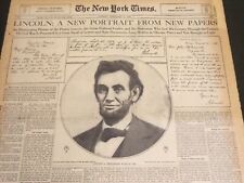 1931 FEB 8 NY TIMES SPECIAL FEATURES - LINCOLN NEW PORTRAIT NEW PAPERS - NT 7095 picture