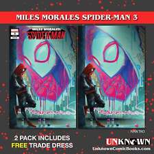 [2 PACK] **FREE TRADE DRESS** MILES MORALES: SPIDER-MAN #3 UNKNOWN COMICS IVAN T picture