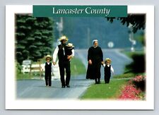 Vintage postcard Lancaster County, Pennsylvania Amish   5 7/8 x 4 1/8 unposted picture