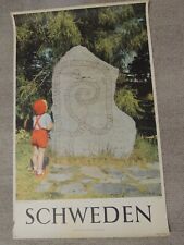 Original Vintage Travel Poster Sweden Schweden  1950’s Gripsholm picture