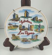 Vintage Fabulous  Las Vegas Souvenir Plate Stardust Dunes Sands  Landmarks plate picture