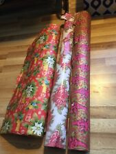 3 Rolls Vintage Gift Wrap - 1950 S 1960s - Christmas picture