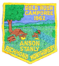 1962 Gold Rush Camporee Central North Carolina Council Patch Boy Scouts BSA NC picture