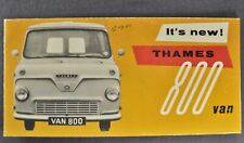 1959-1960 Ford Thames 800 Van Brochure Cargo Delivery English Nice Original picture