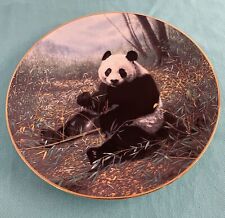 Chinese Treasure Third Issue In Nature’s Lovables  Collector Plate Panda 1991 picture