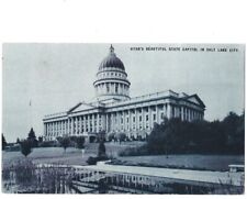 Postcard - State Capitol - Salt Lake City Utah, UT Conoco Ad - c1930 picture