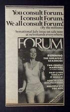 Penthouse Forum Magazine Sex Letters & Articles 1978 Mini Poster Type Ad picture