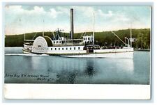 c1905 Alton Bay New Hampshire NH, Steamer Mount Washington Antique Postcard picture