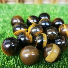 15mm mini Natural tiger's-eye Ball Crystal polished Sphere Healing Gift 10pc picture