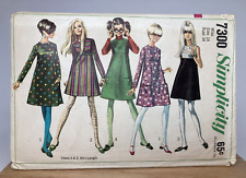 Simplicity Vintage 1967 Dress A-Line Jumper Pattern 7300 Size 14 Bust 34 C/C picture