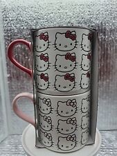 BRAND NEW HELLO KITTY Texture Mugs By Sanrio Handpainted picture