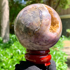 1.14LB Natural Sphalerite Quartz Crystal Sphere Ball Reiki Healing picture