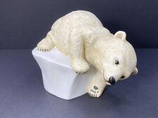 Polar Bear on Iceberg figurine..Brrrrr by Eva Dahlberg..3.5”H x4.5L x4.5W 1982 picture