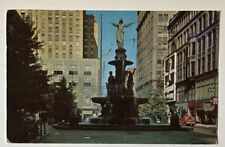 Vintage Mid Century Postcard, Fountain Square, Cincinnati Ohio picture
