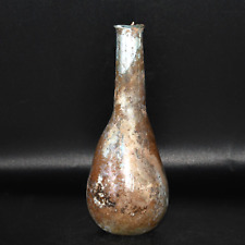 Genuine Ancient Rome Roman Glass Bottle Circa 1st - 3rd Century AD picture