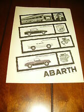 1959 ABARTH FIAT 750 ***ORIGINAL VINTAGE AD*** picture