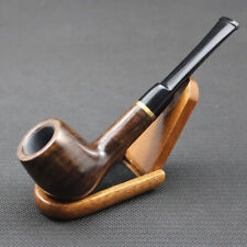 Handmade Wood Smoking Pipes Tobacco Ebony Wooden Smoking Pipe Gift 9mm Filter picture