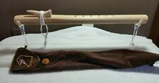 Beautiful Vintage Wood Custom Made Flute W/Beaded Bag picture