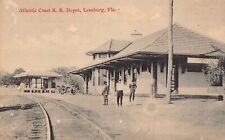 FL - 1910’s RARE FLORIDA ACL Railroad Depot at Leesburg, FLA -  Lake County picture