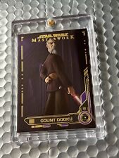 2019 Star Wars Masterwork Count Dooku Purple Ser #/50 w Pro Mold 230804 picture
