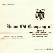 1908 Union Oil Co. of California - Los Angeles Billhead / Receipt picture