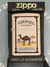 Vintage 1998 Camel State Florida Cream Matte Zippo Lighter NEW RARE RJ Reynolds picture