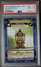 Digimon Wargreymon BO-148 Series 3 Gold Text Bandai PSA 8 Digi-Battle Mint Card picture