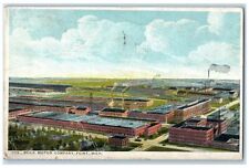 1905 Aerial View Of Buick Motor Company Flint Michigan MI Posted Trees Postcard picture