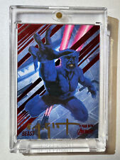 2022 Fleer Ultra Avengers BEAST Red Foil Artist AUTO EM Gist #4 Autograph /63 picture