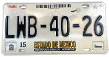 Vintage 2006-08 Estado De Mexico Auto License Plate Garage Pub Decor Collector picture