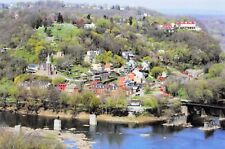 Postcard A Panoramic View of Harpers Ferry West Virginia picture